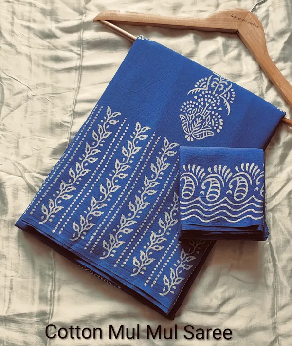 Blue_Cotton_Mulmul_Printed_Saree_for_Women