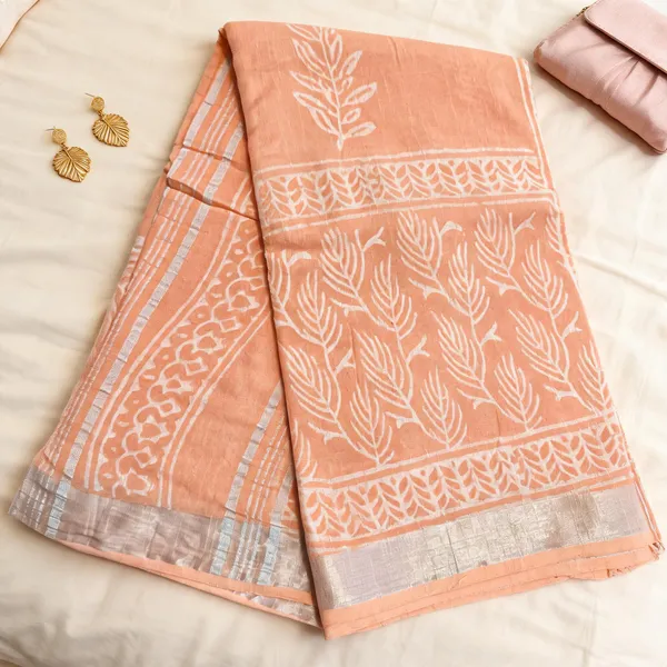 Orange_Cotton_Linen_Linen_-_Cotton-_saree_For_Women