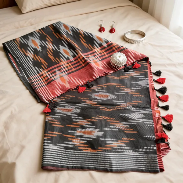 Black_Handloom_Cotton_saree_For_Women