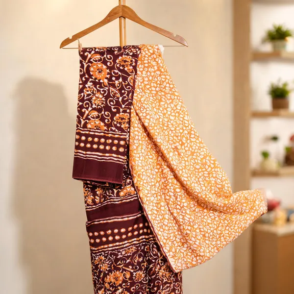Brown_Cotton_Saree_For_Women