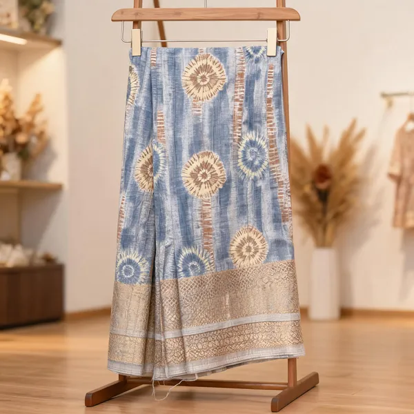 Grey_Semi_Dola_saree_For_Women