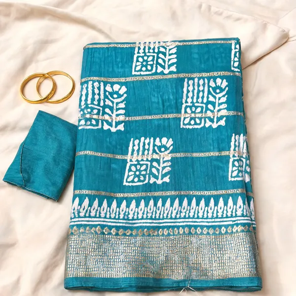 Blue_Semi_Dola_saree_For_Women