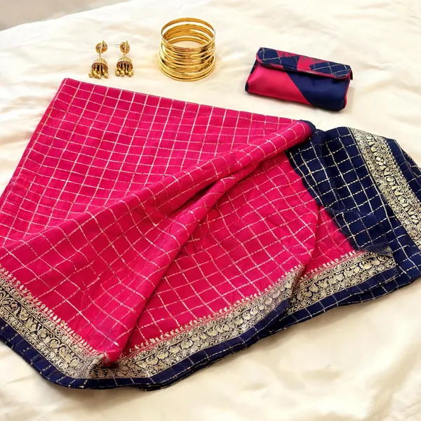 Blue_Crepe_Silk_(Semi_Mysore)_Saree_For_Women