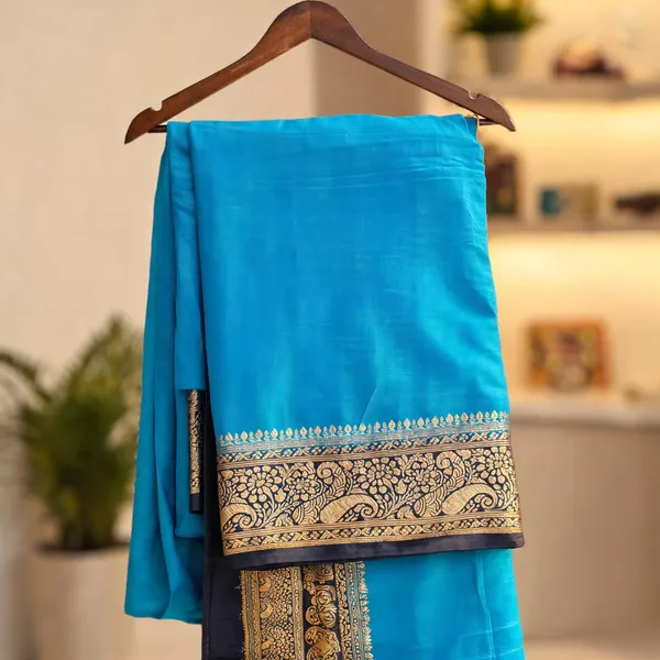 Blue_Semi_Mysore_Crepe_silk_saree_For_Women