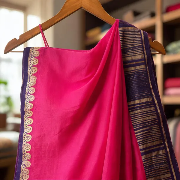 Pink_Crepe_Silk_(Semi_Mysore)_Saree_For_Women