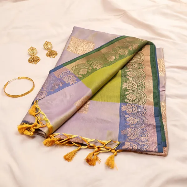 Multicolor_Soft_Silk_saree_For_Women