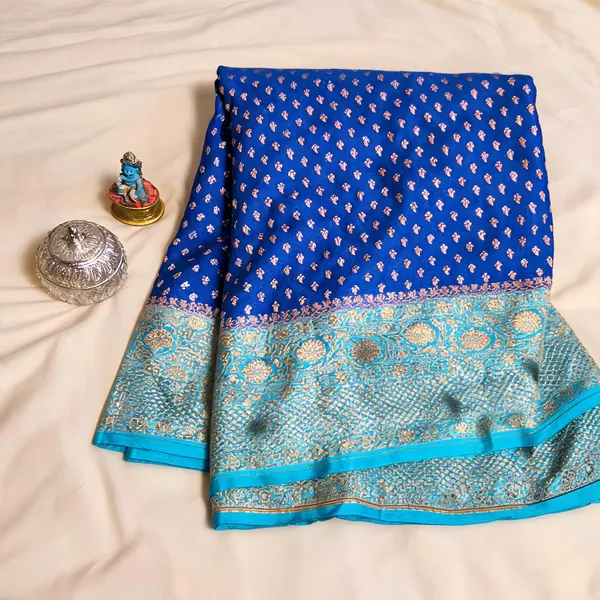 Blue_Pure_Banarasi_silk_saree_For_Women