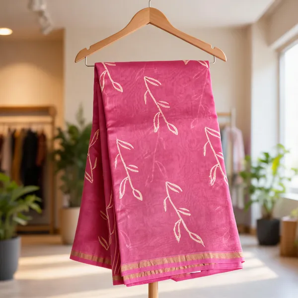 Pink_Chanderi_silk_saree_For_Women