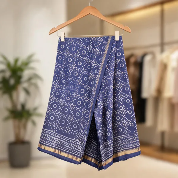 Navy_Blue_Chanderi_silk_saree_For_Women