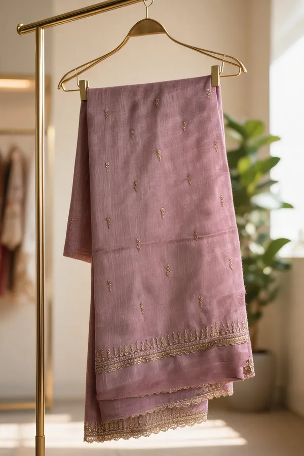 Pink_Fancy_Jute_saree_For_Women