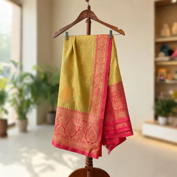 Green_Kanchivaram_Semi_Silk_saree_For_Women