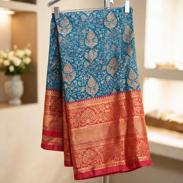 Blue_Kanchivaram_Semi_Silk_saree_For_Women