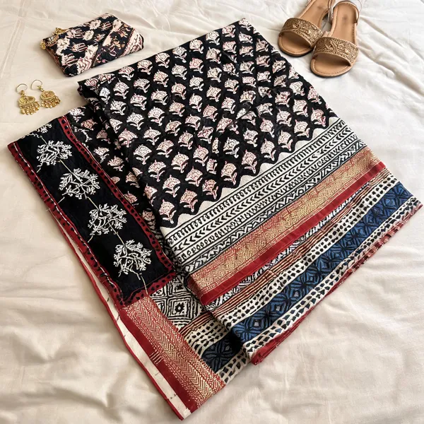 Black_Maheshwari_Silk_saree_For_Women