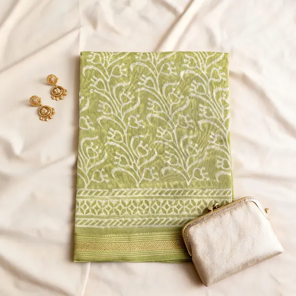 Green_Maheshwari_Silk_saree_For_Women