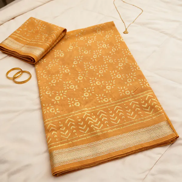 Yellow_Maheshwari_Silk_saree_For_Women