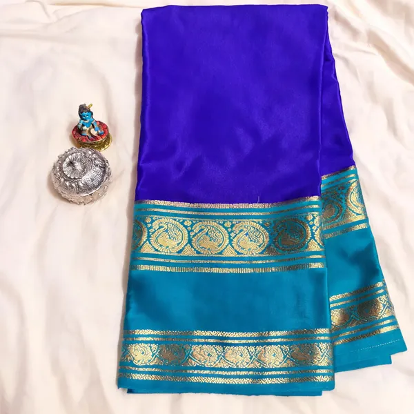 Blue_Pure_Silk_saree_For_Women