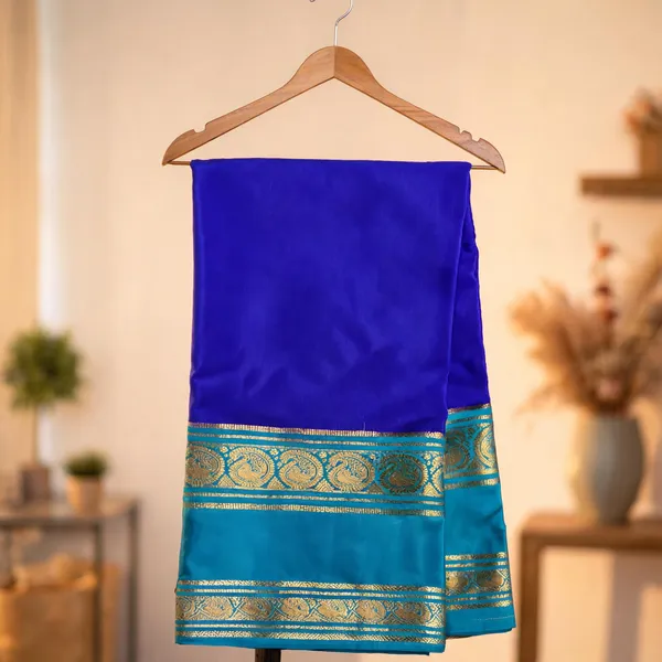 Blue_Pure_Silk_saree_For_Women