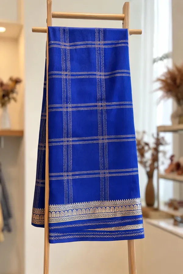 Blue_Pure_Silk_saree_For_Women