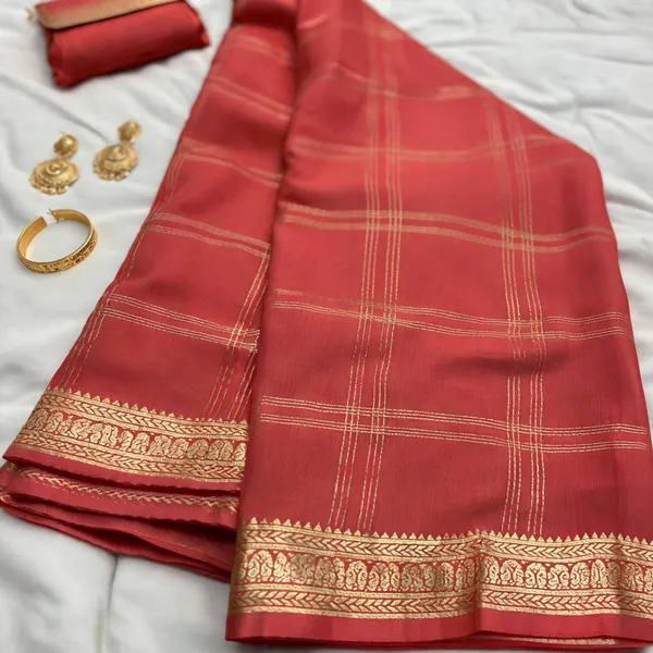 Orange_Pure_Silk_saree_For_Women