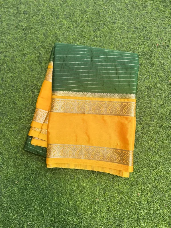Green_Semi_Mysore_Crepe_silk_saree_For_Women