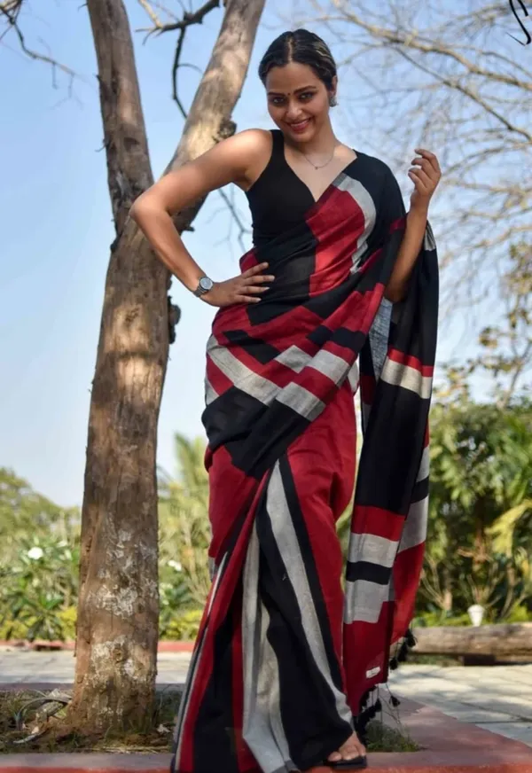 Multicolor_Geometric_Saree_for_Women