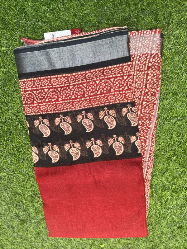 Maroon_Cotton_Linen_Linen_-_Cotton-_saree_For_Women