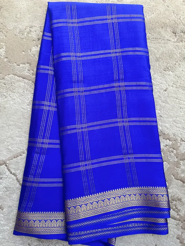 Blue_Pure_Silk_saree_For_Women