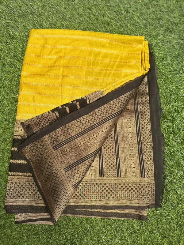 Yellow_Semi_Mysore_Crepe_silk_saree_For_Women