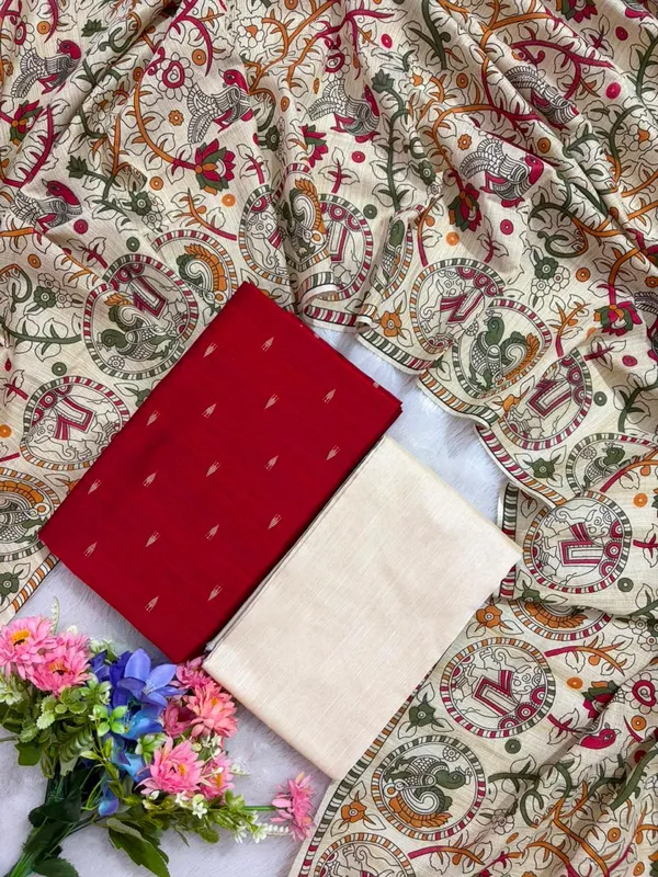 Red_Printed_Unstitched_Dress_Material_for_Women