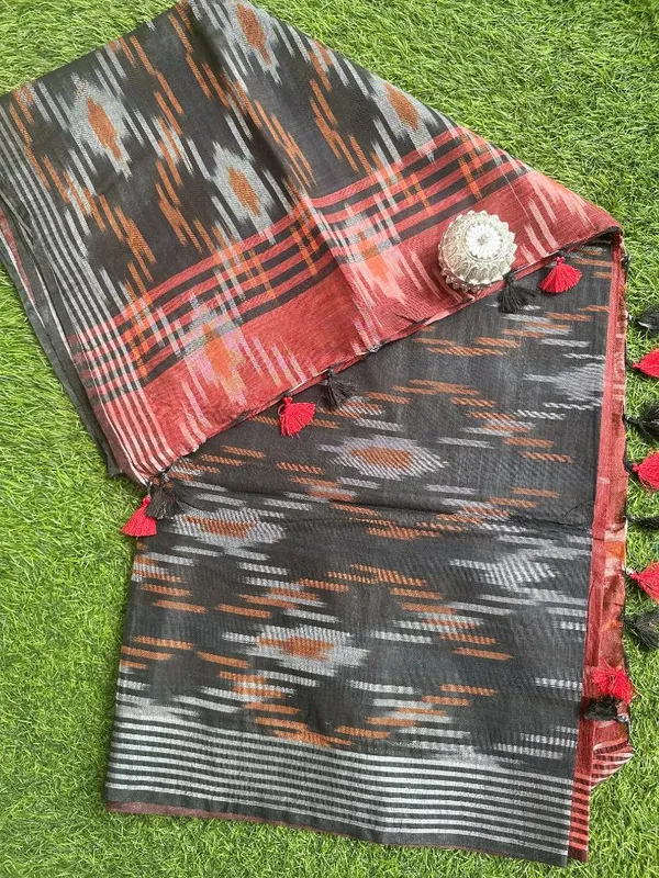 Black_Handloom_Cotton_saree_For_Women