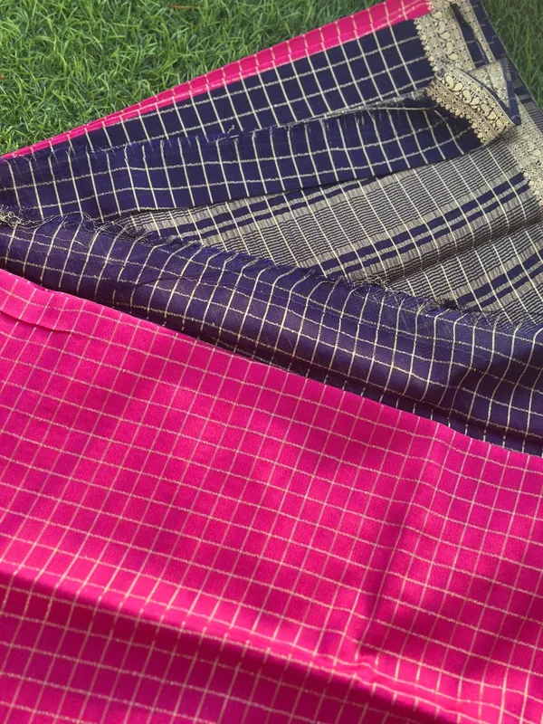 Blue_Crepe_Silk_(Semi_Mysore)_Saree_For_Women