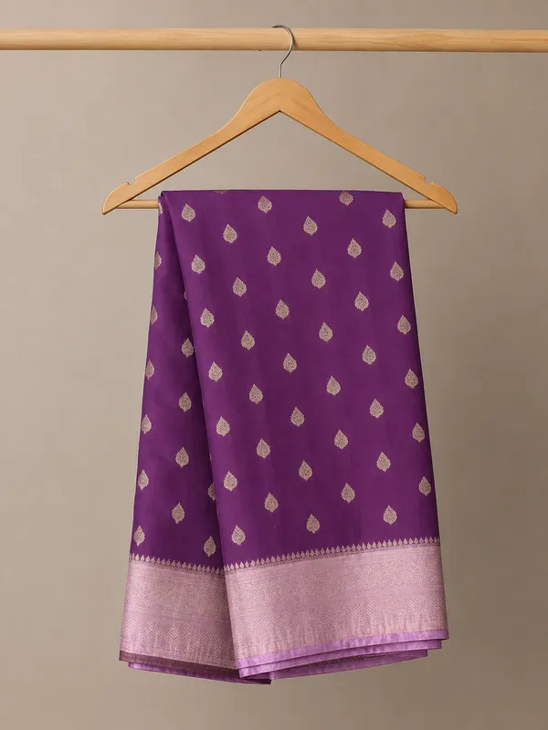 Purple_Woven_Khadi_Chiffon_Saree_for_Women