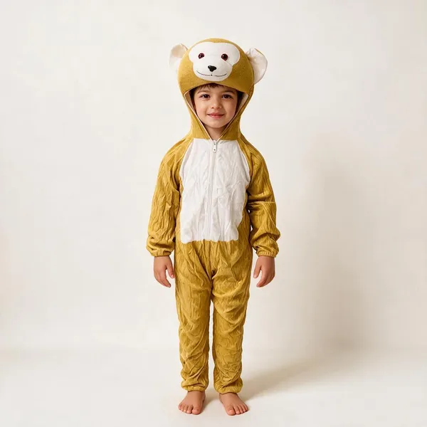 Multicolor_Cotton_Hooded_Monkey_Costume_For_Boys_And_Girls