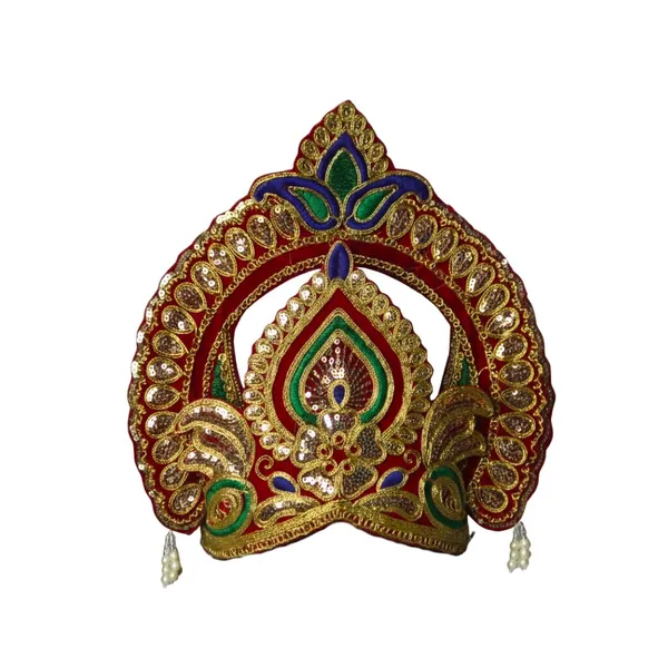 Regal_Red_Green_Sequin_Mukut