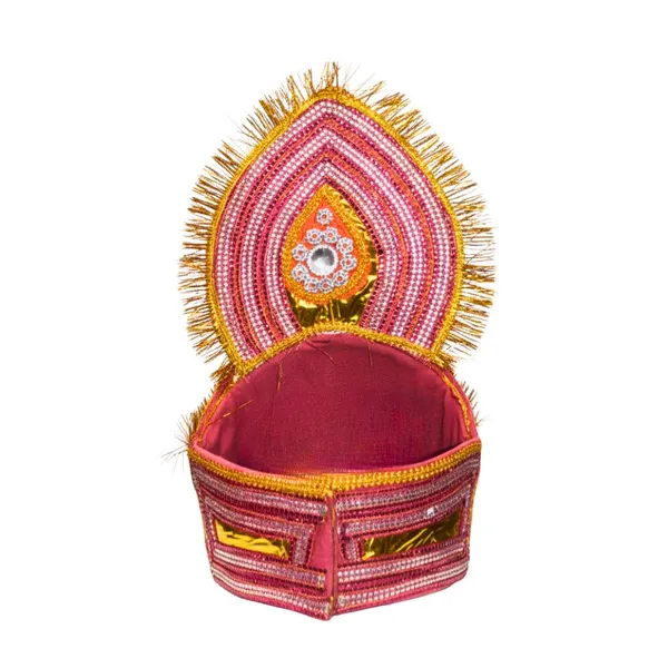 Pink_Gold_Traditional_Mukut_For_Kids
