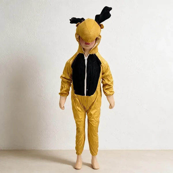 Yellow_Black_Cotton_Hooded_Reindeer_Costume_For_Boys_And_Girls