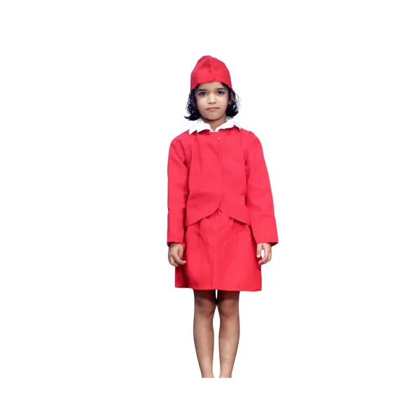 Red_Polyester_Air_Hostess_Costume_For_Girls