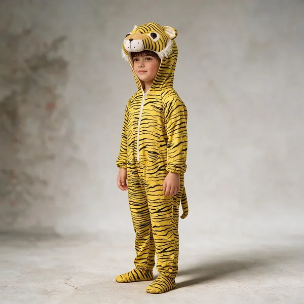 Yellow_Black_Cotton_Hooded_Tiger_Costume_For_Boys_And_Girls