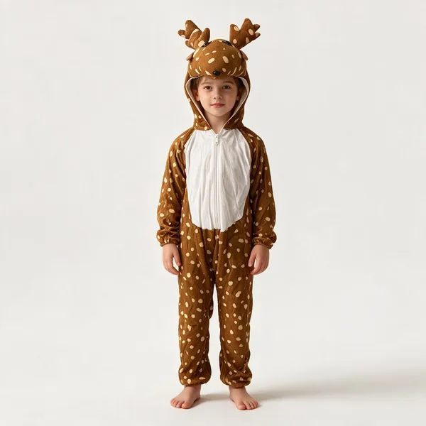 Brown_Cotton_Spotted_Deer_Hooded_Costume_For_Boys_And_Girls