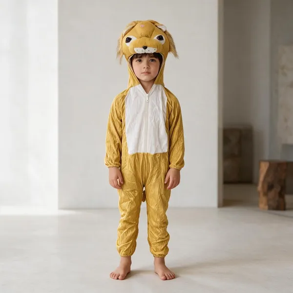 Mustard_Cotton_Hooded_Lion_Costume_For_Boys_And_Girls
