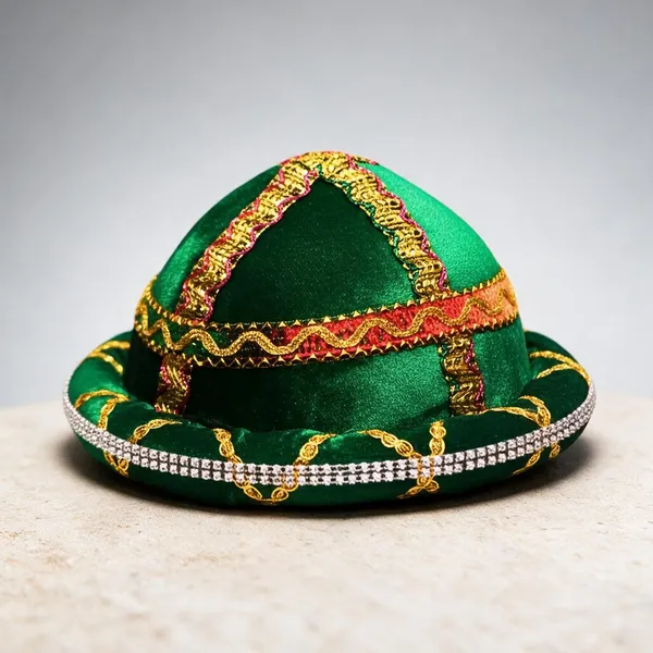 Green_Velvet_Embroidered_Tipu_Sultan_Pagdi_For_Boys