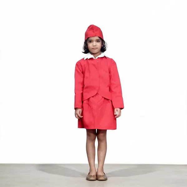 Red_Polyester_Air_Hostess_Costume_For_Girls