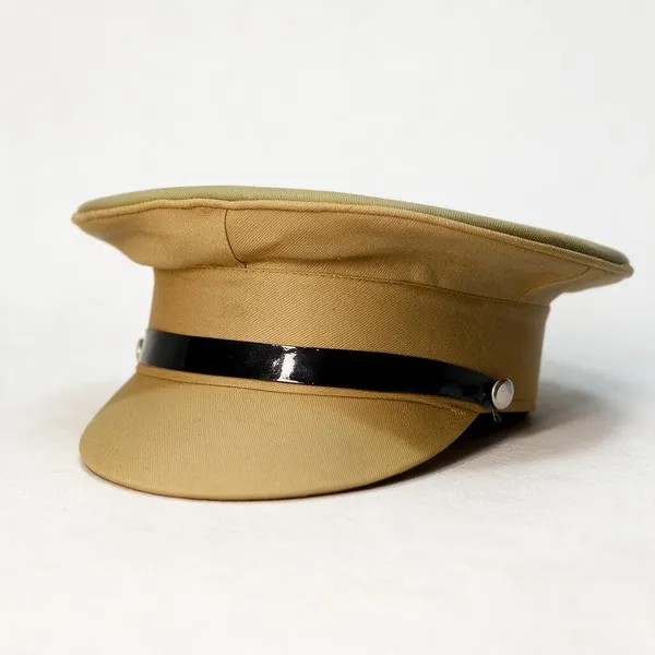 Khaki_Cotton_Police_Officer_Cap