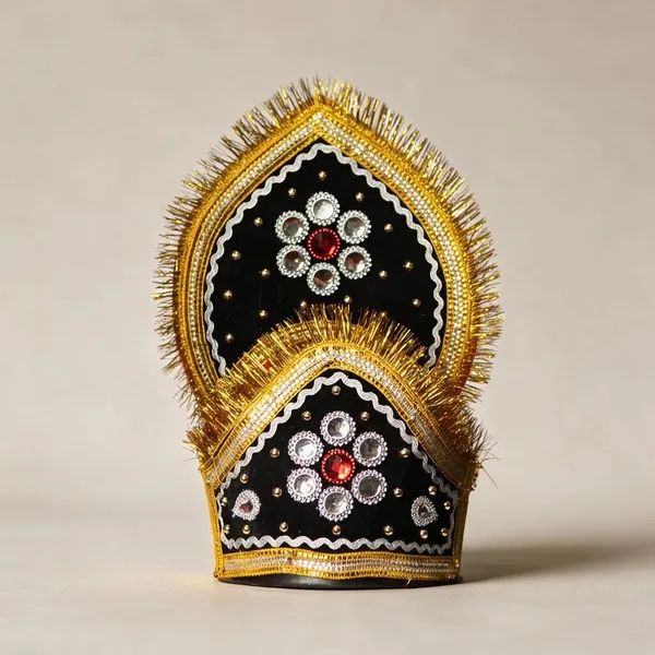Black_Velvet_Golden_Zari_Krishna_Mukut