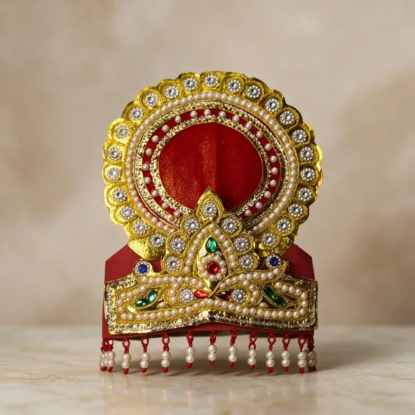 Pearl_Kundan_Mukut_Crown_For_Radha_Krishna_Idol_Decor