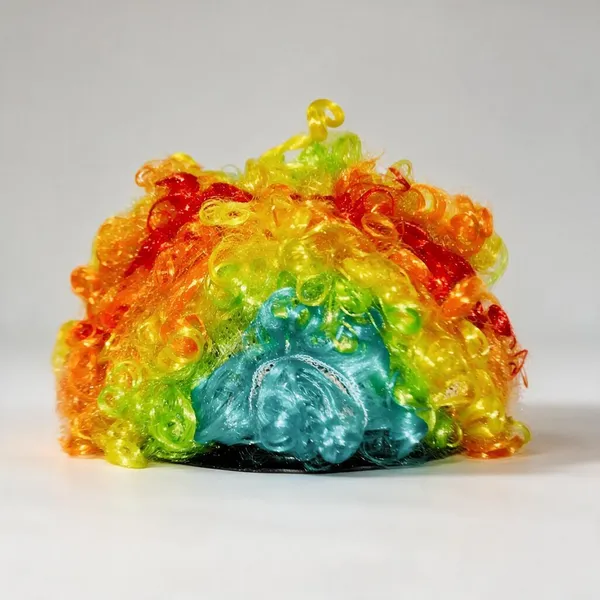 Multicolor_Synthetic_Curly_Rainbow_Clown_Wig