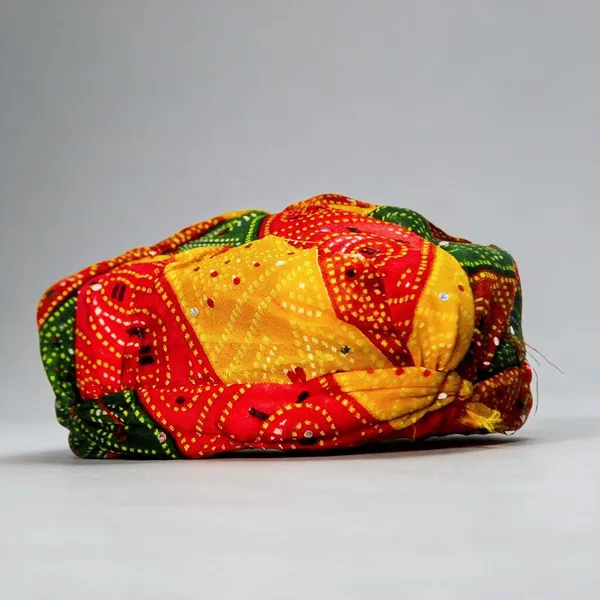 Multicolor_Cotton_Rajasthani_Bandhani_Pagdi