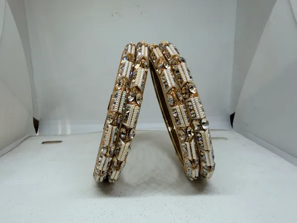 Gold-Tone_Embellished_Bangles_for_Women