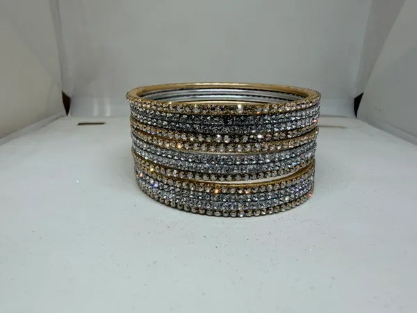 Gold_And_Silver_Stone_Studded_Bangles_for_Women