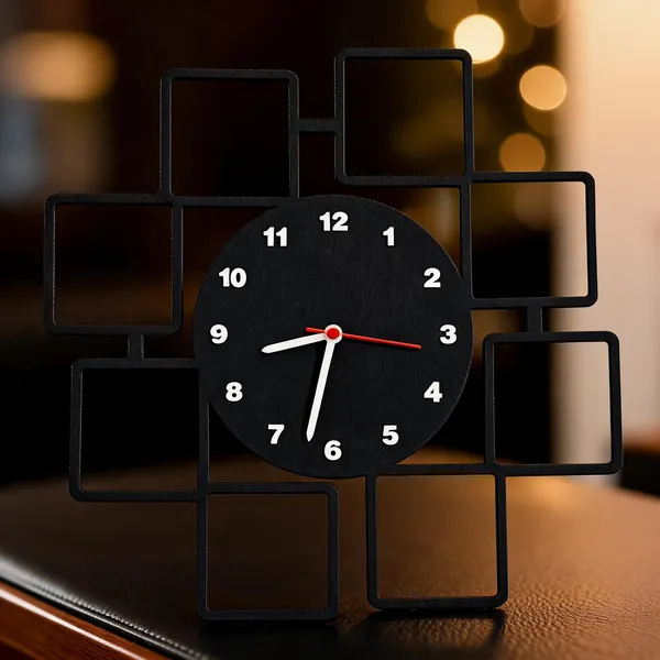 Black_And_Brown_Mdf_Watch_For_Gifting
